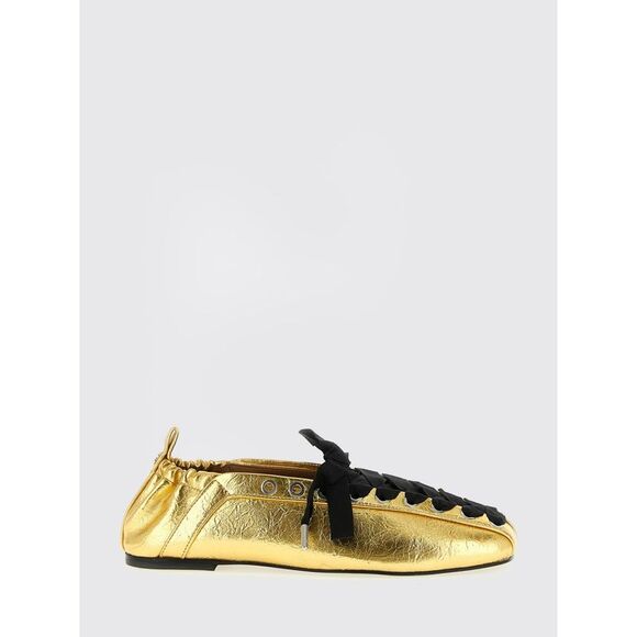 Ganni Ballet Flat Woman Gold Ganni Ballet Flat Woman Gold